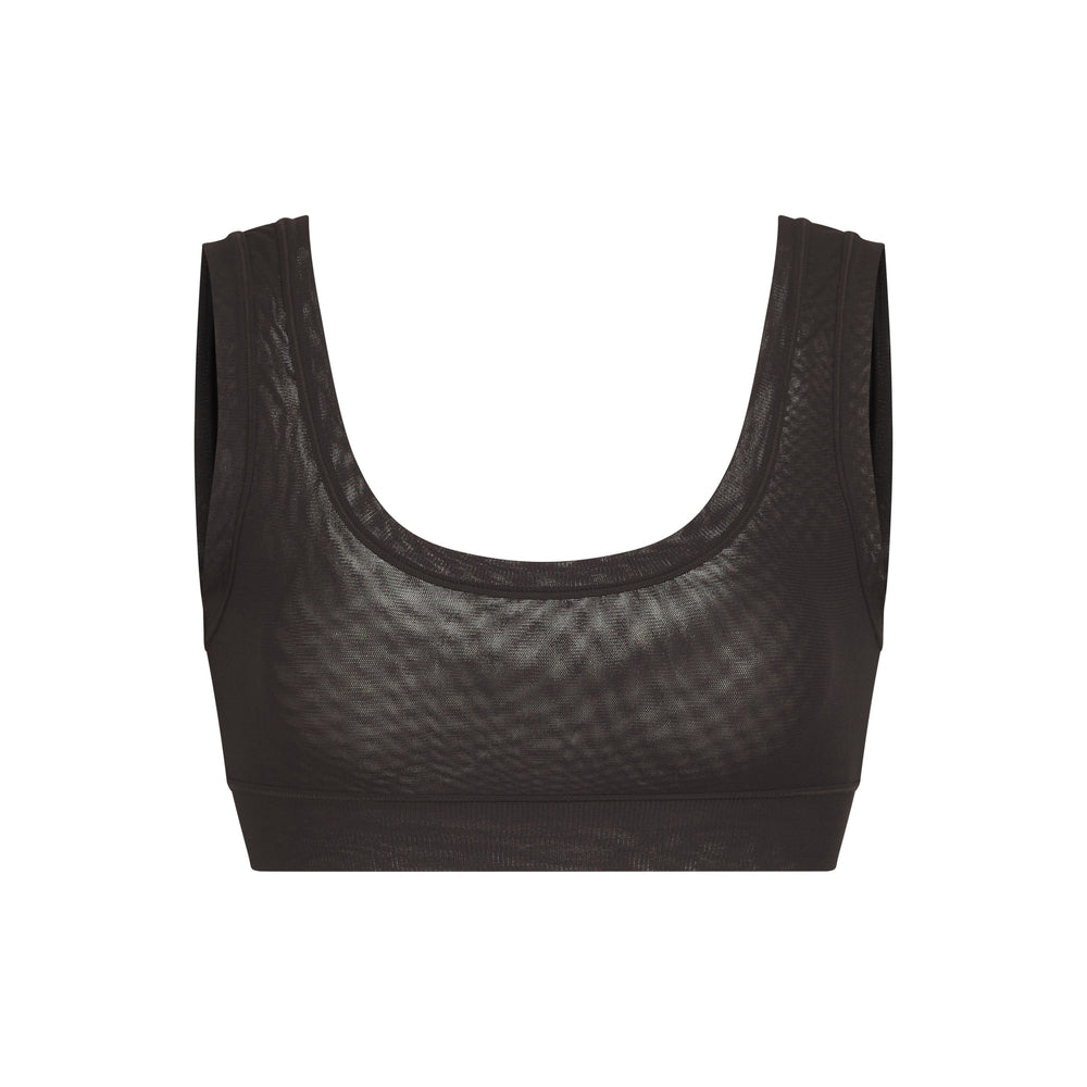 Bralette Skims SUMMER MESH SCOOP Noir | 614AMDJSG