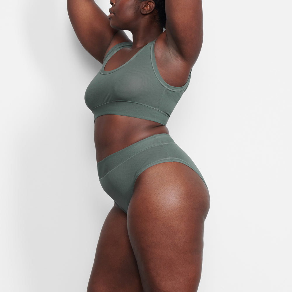 Bralette Skims SUMMER MESH SCOOP Noir | 743XVPSRC