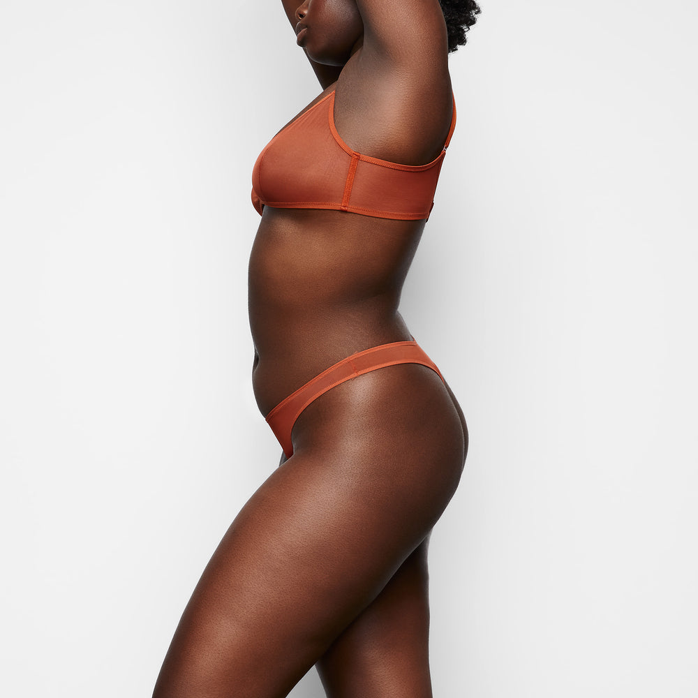 Bralette Skims ULTRA FINE MESH TRIANGLE Marron | 480IBPMTQ