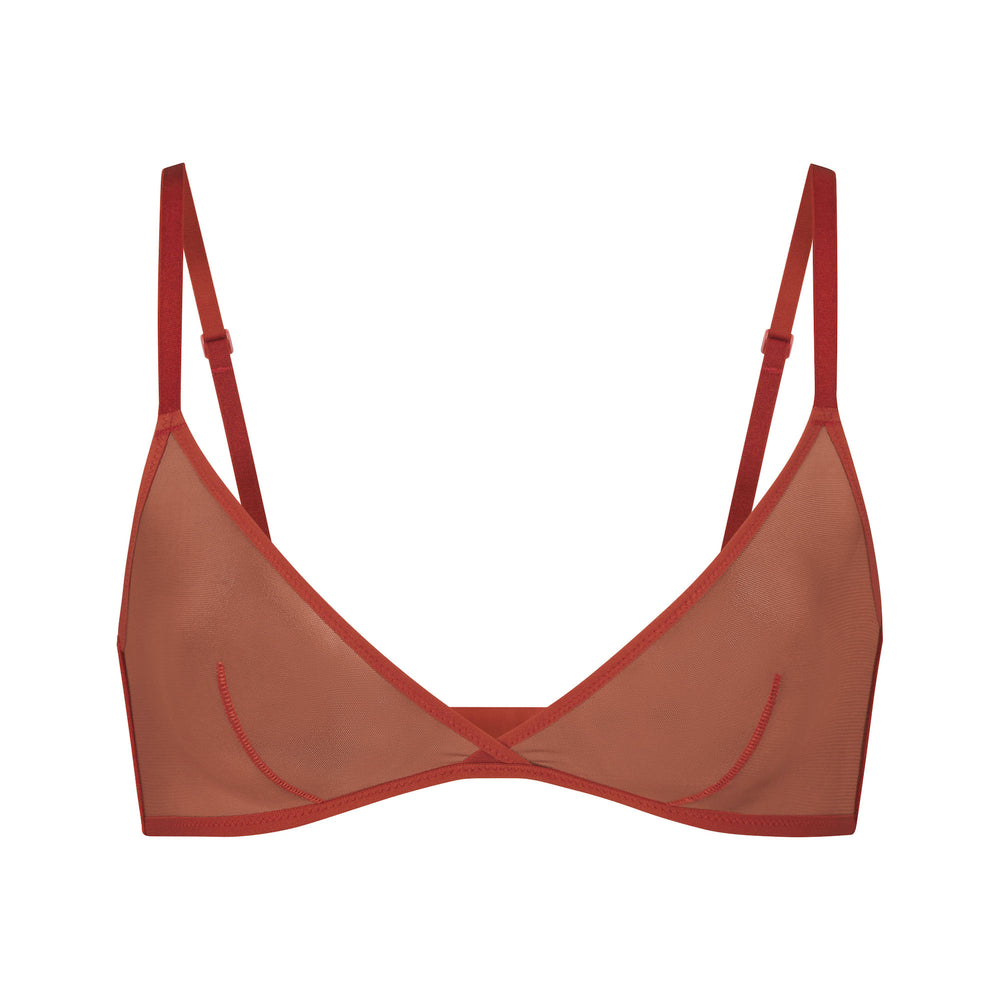 Bralette Skims ULTRA FINE MESH TRIANGLE Marron | 480IBPMTQ