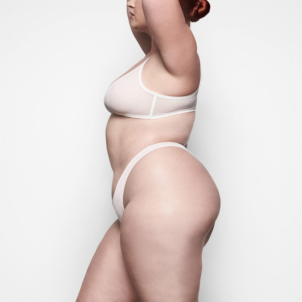 Bralette Skims ULTRA FINE MESH TRIANGLE Blanche | 672AKMLDT
