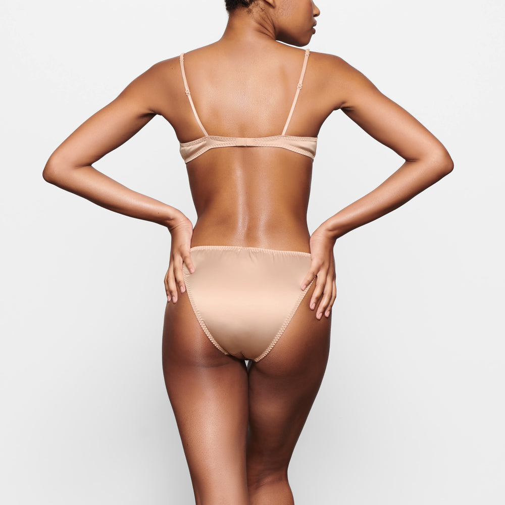 Bralette Skims WOVEN SHINE SCRUNCHIE SCOOP Rose | 460TDYUFR