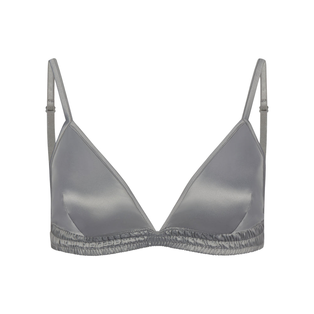 Bralette Skims WOVEN SHINE TRIANGLE Grise Clair | 012CLSHGQ