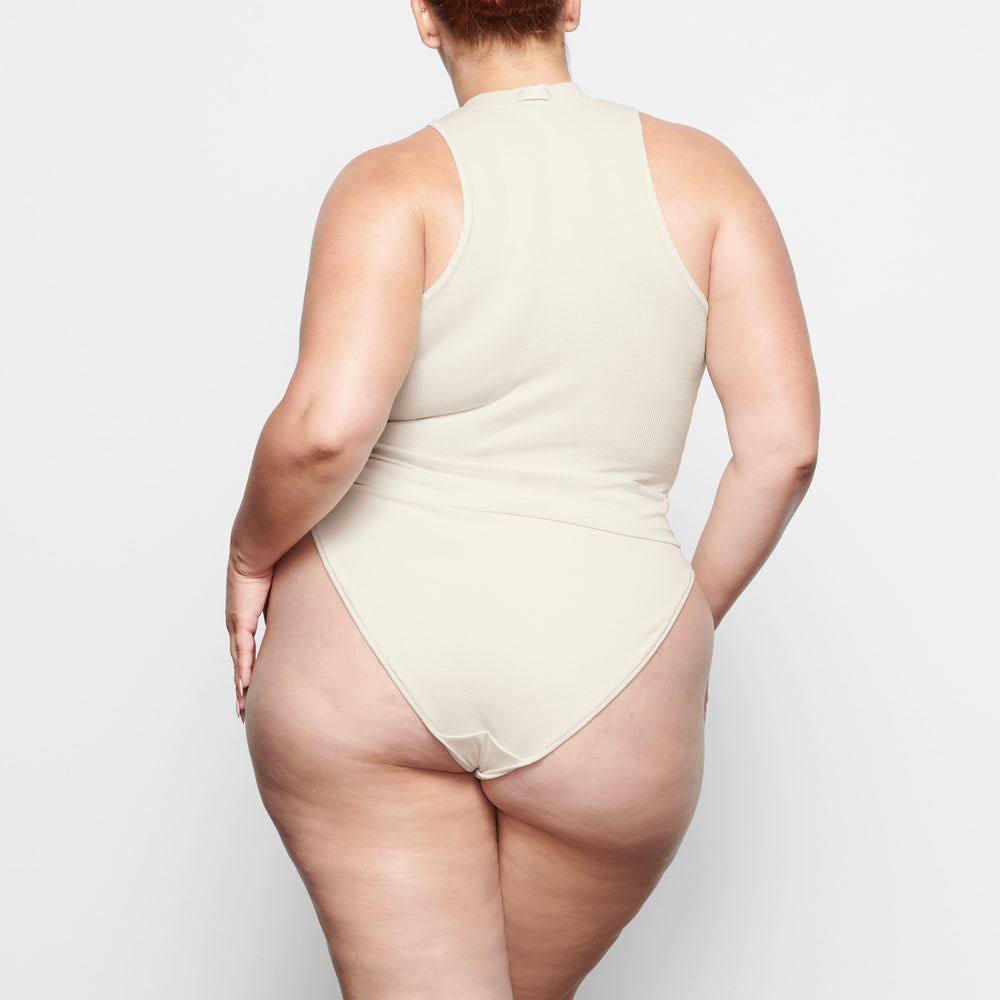 Brief Skims COTTON RIB MID RISE Blanche | 784ILTPCE