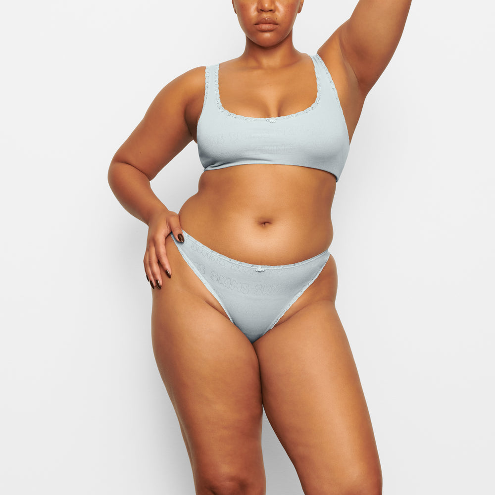 Brief Skims LACE POINTELLE CHEEKY Bleu | 395WATIMU