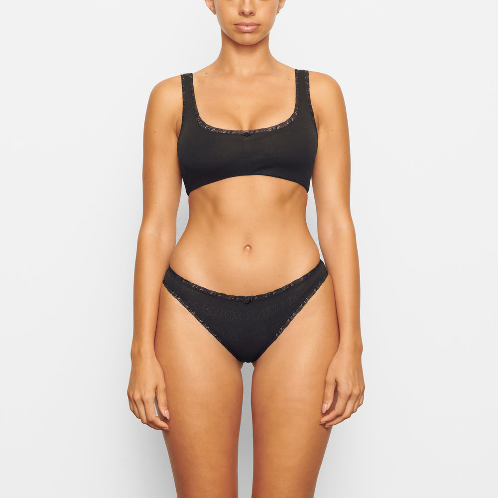Brief Skims LACE POINTELLE CHEEKY Noir | 678NQJWML