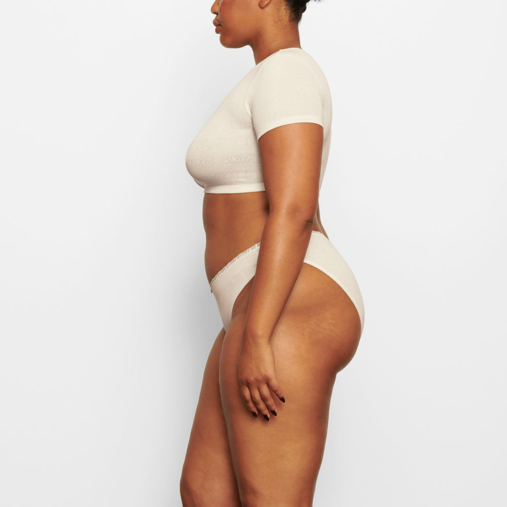 Brief Skims LACE POINTELLE MID RISE Blanche | 859CVSOZU