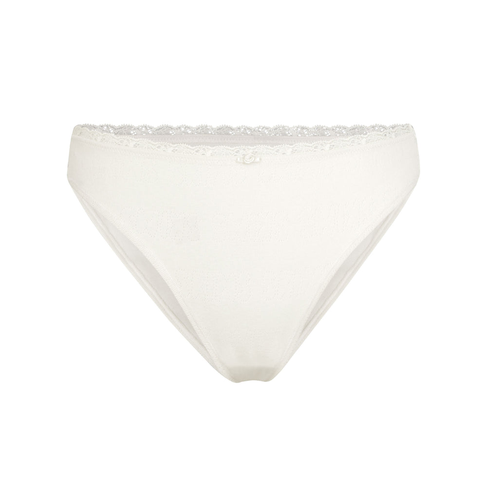 Brief Skims LACE POINTELLE MID RISE Blanche | 859CVSOZU