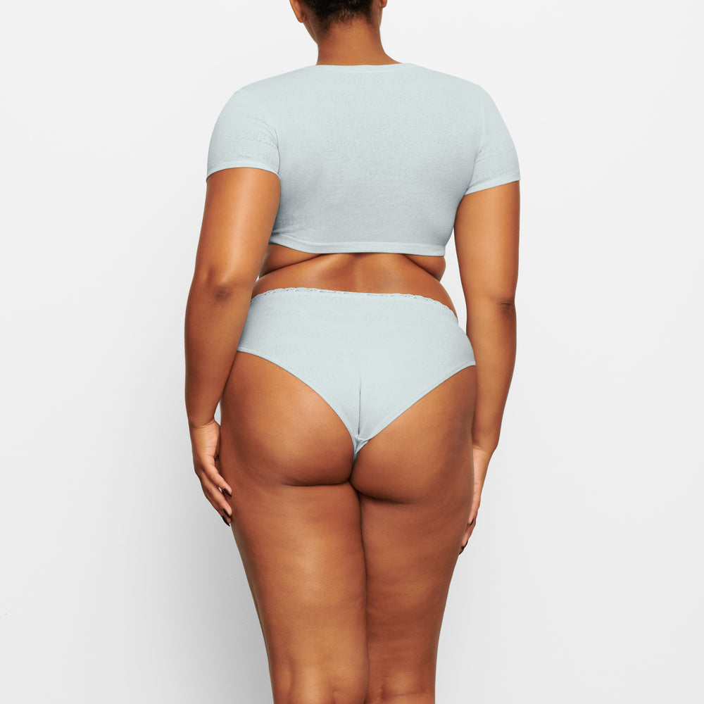 Brief Skims LACE POINTELLE MID RISE Bleu | 026KLSUAD