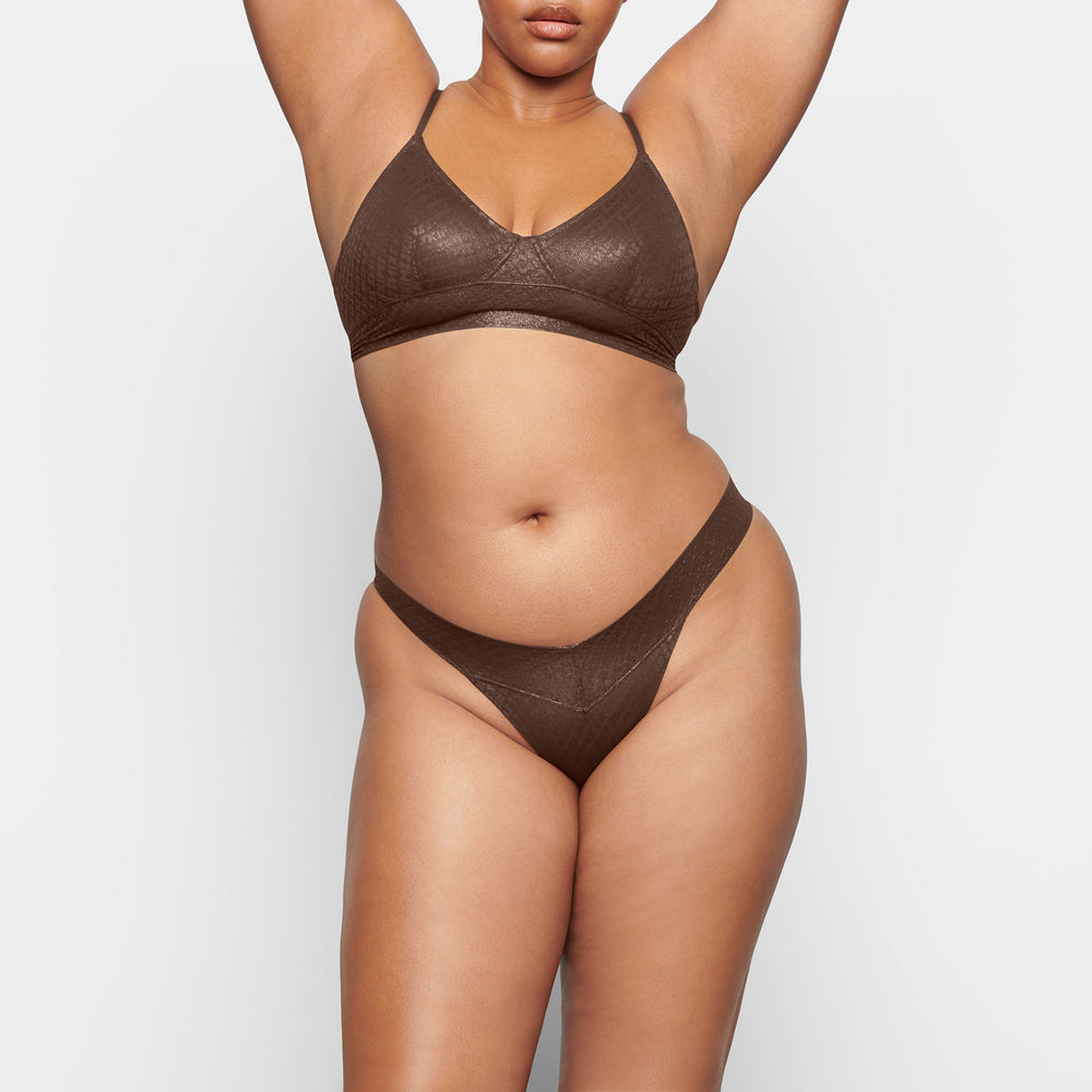 Brief Skims LOGO MESH FOIL CHEEKY Chocolat | 048UHZKCS