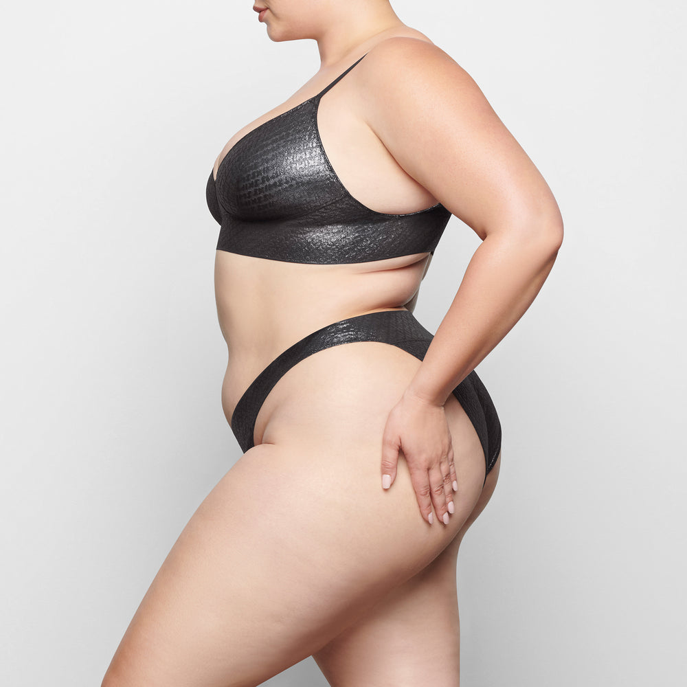 Brief Skims LOGO MESH FOIL CHEEKY Noir | 052NIETSG