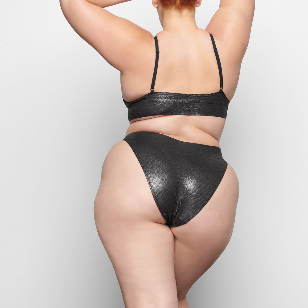 Brief Skims LOGO MESH FOIL CHEEKY Noir | 052NIETSG