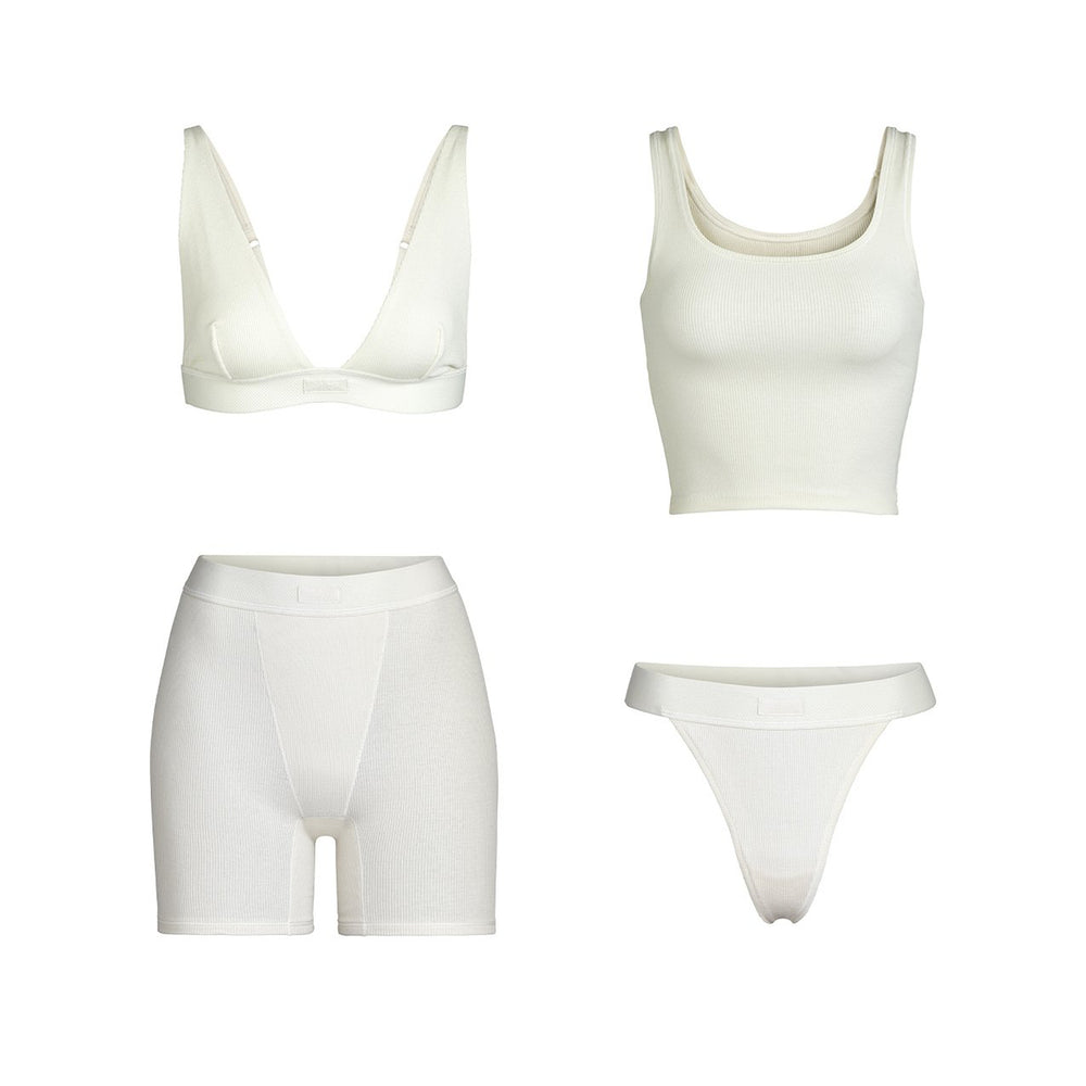 Bundle Skims COTTON EVERYDAY Blanche | 590VIOPKH