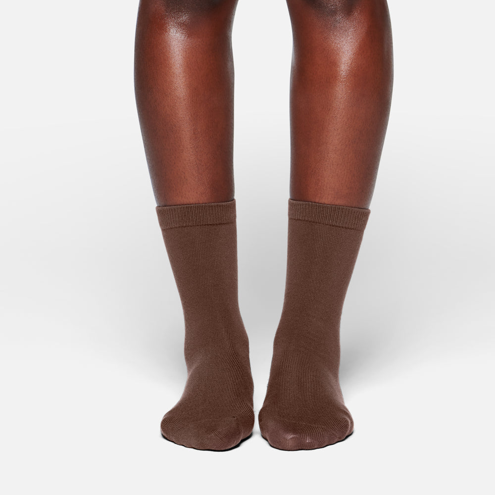 Chaussettes Skims EVERYDAY CREW Chocolat | 871CKVFDX