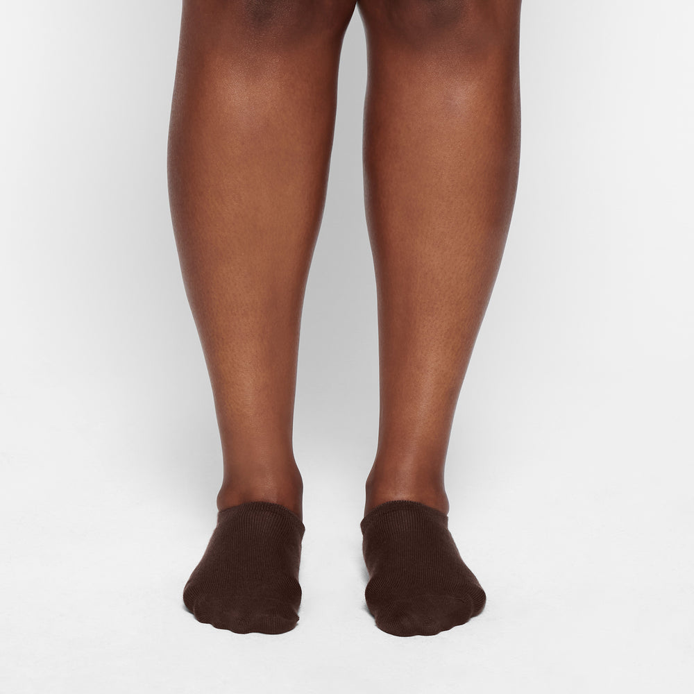 Chaussettes Skims EVERYDAY LOW RIB ANKLE Chocolat | 049ATGRYQ