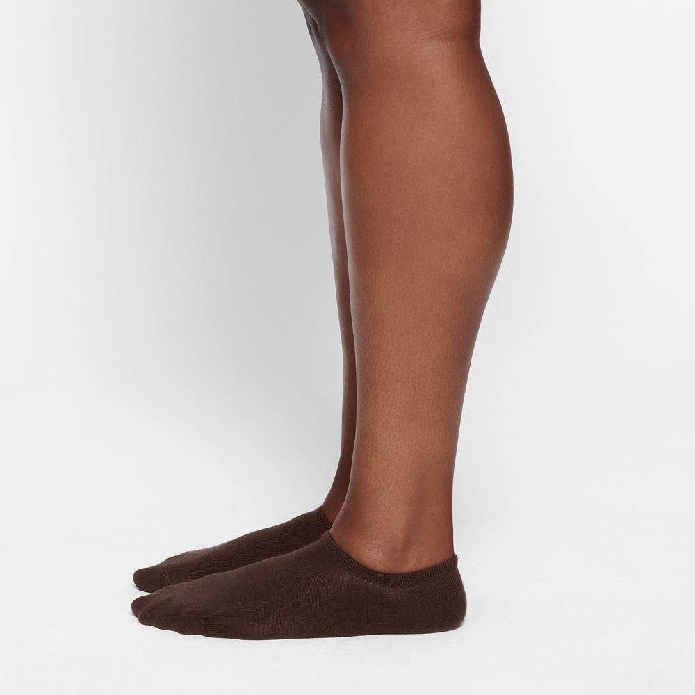 Chaussettes Skims EVERYDAY LOW RIB ANKLE Chocolat | 049ATGRYQ