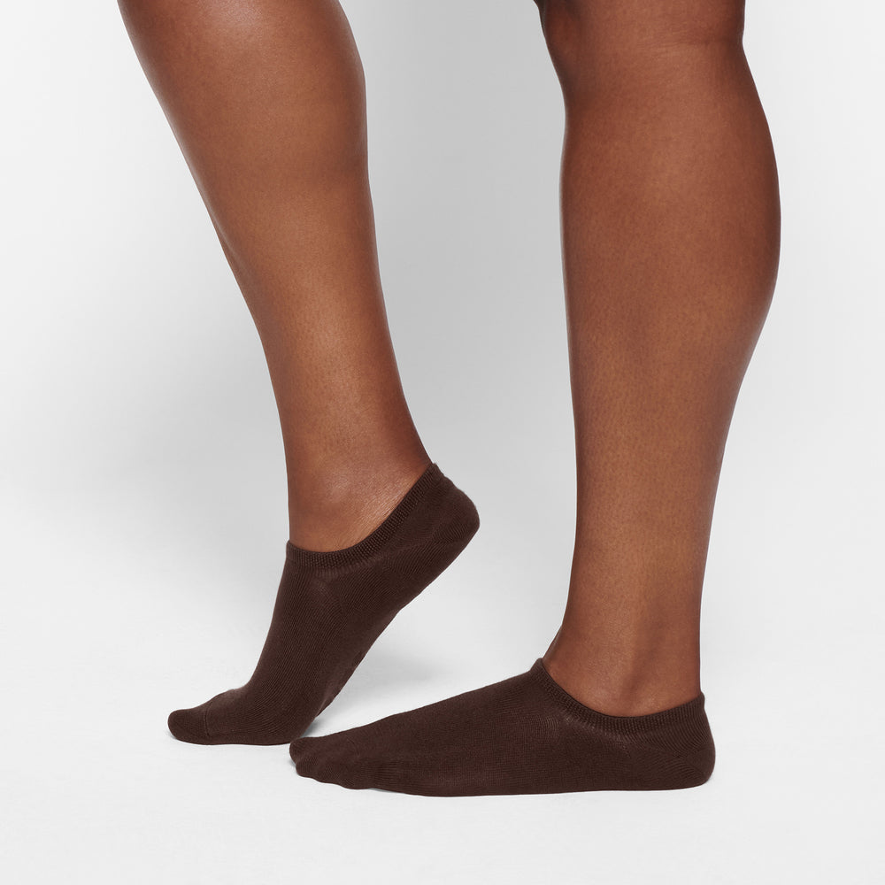 Chaussettes Skims EVERYDAY LOW RIB ANKLE Chocolat | 049ATGRYQ