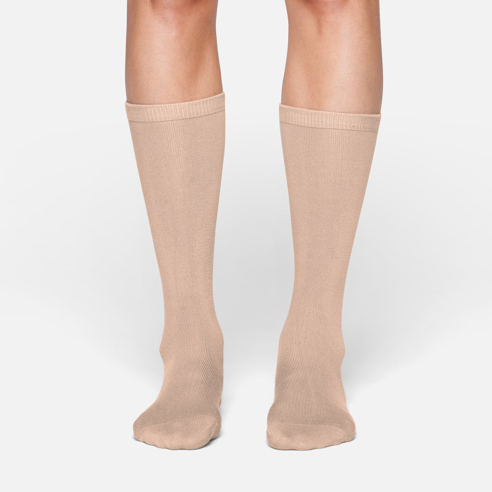Chaussettes Skims EVERYDAY MID CALF Beige | 837COEDXY