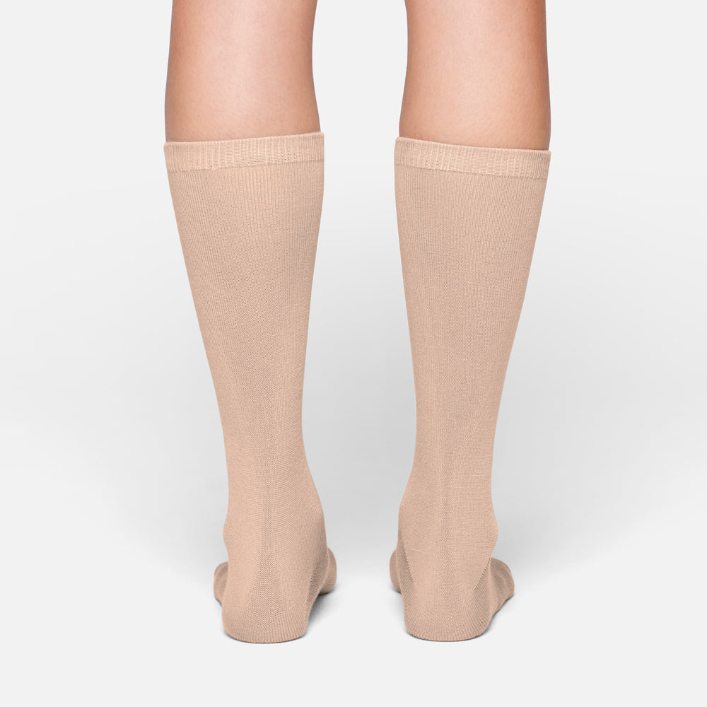 Chaussettes Skims EVERYDAY MID CALF Beige | 837COEDXY