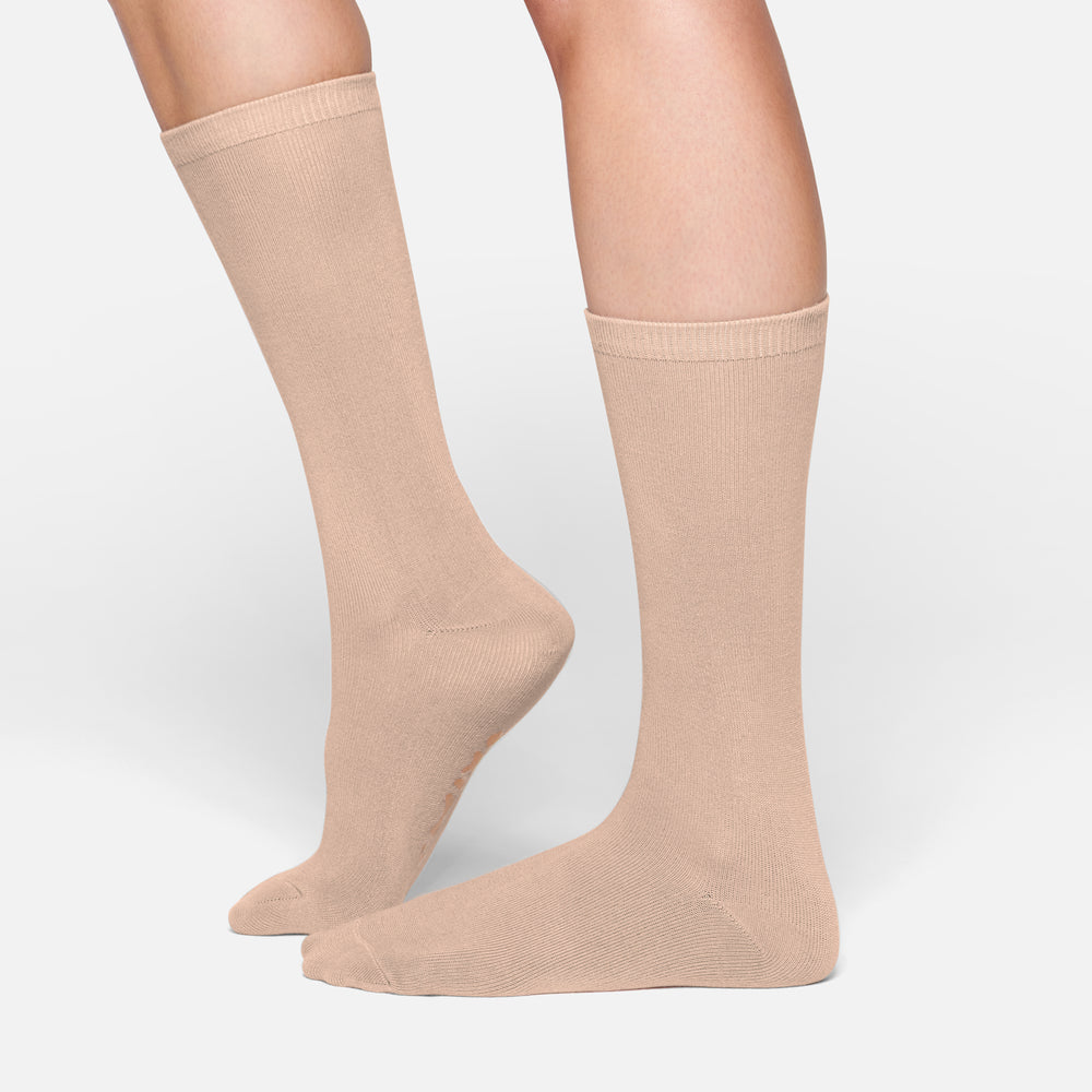 Chaussettes Skims EVERYDAY MID CALF Beige | 837COEDXY