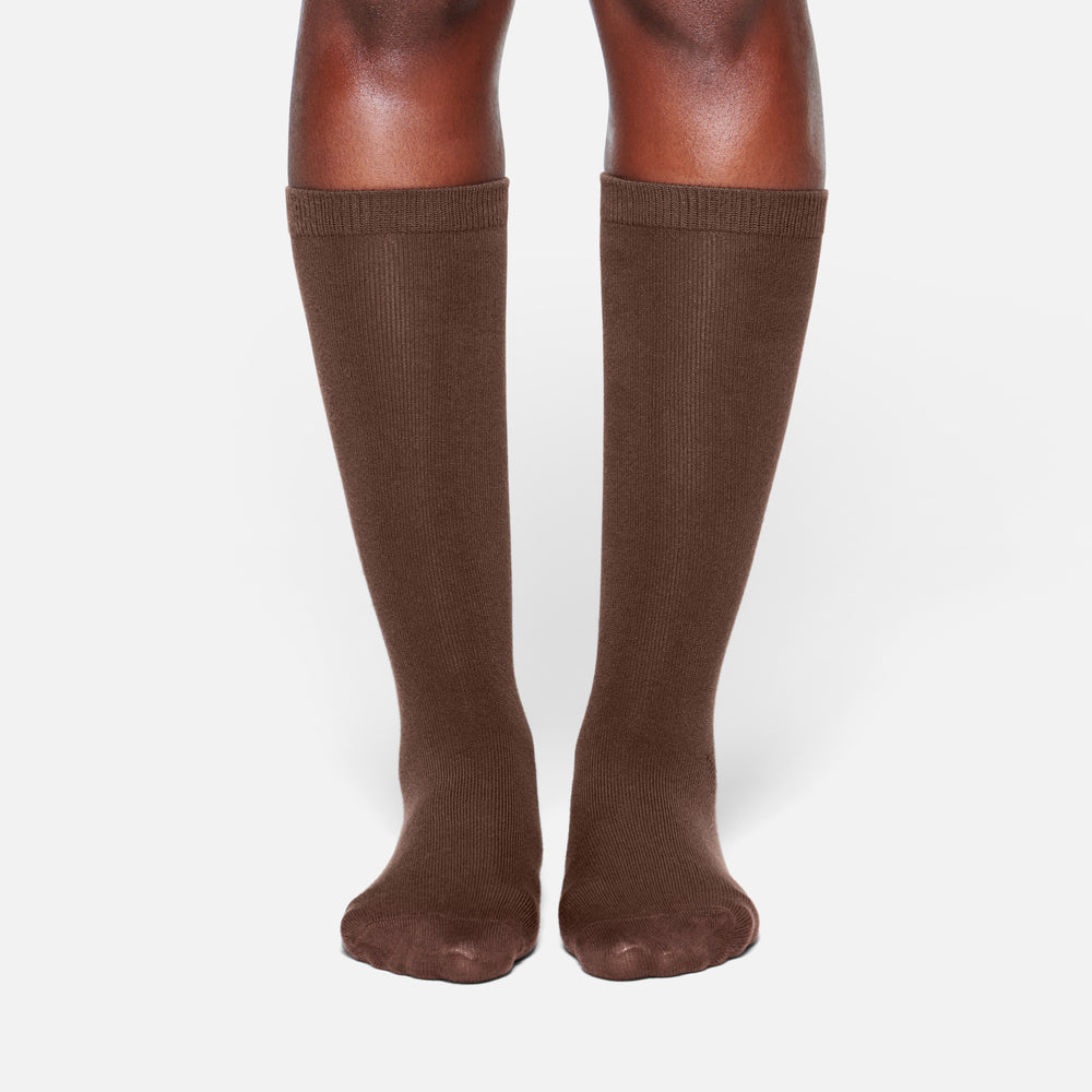 Chaussettes Skims EVERYDAY MID CALF Chocolat | 381RZDKMY