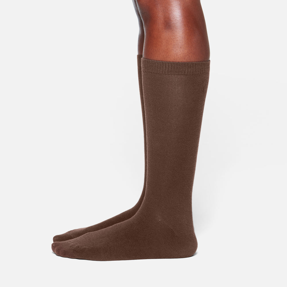 Chaussettes Skims EVERYDAY MID CALF Chocolat | 381RZDKMY
