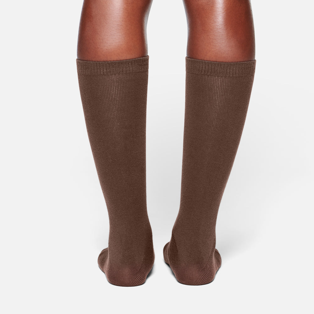 Chaussettes Skims EVERYDAY MID CALF Chocolat | 381RZDKMY