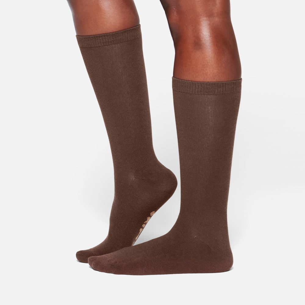 Chaussettes Skims EVERYDAY MID CALF Chocolat | 381RZDKMY