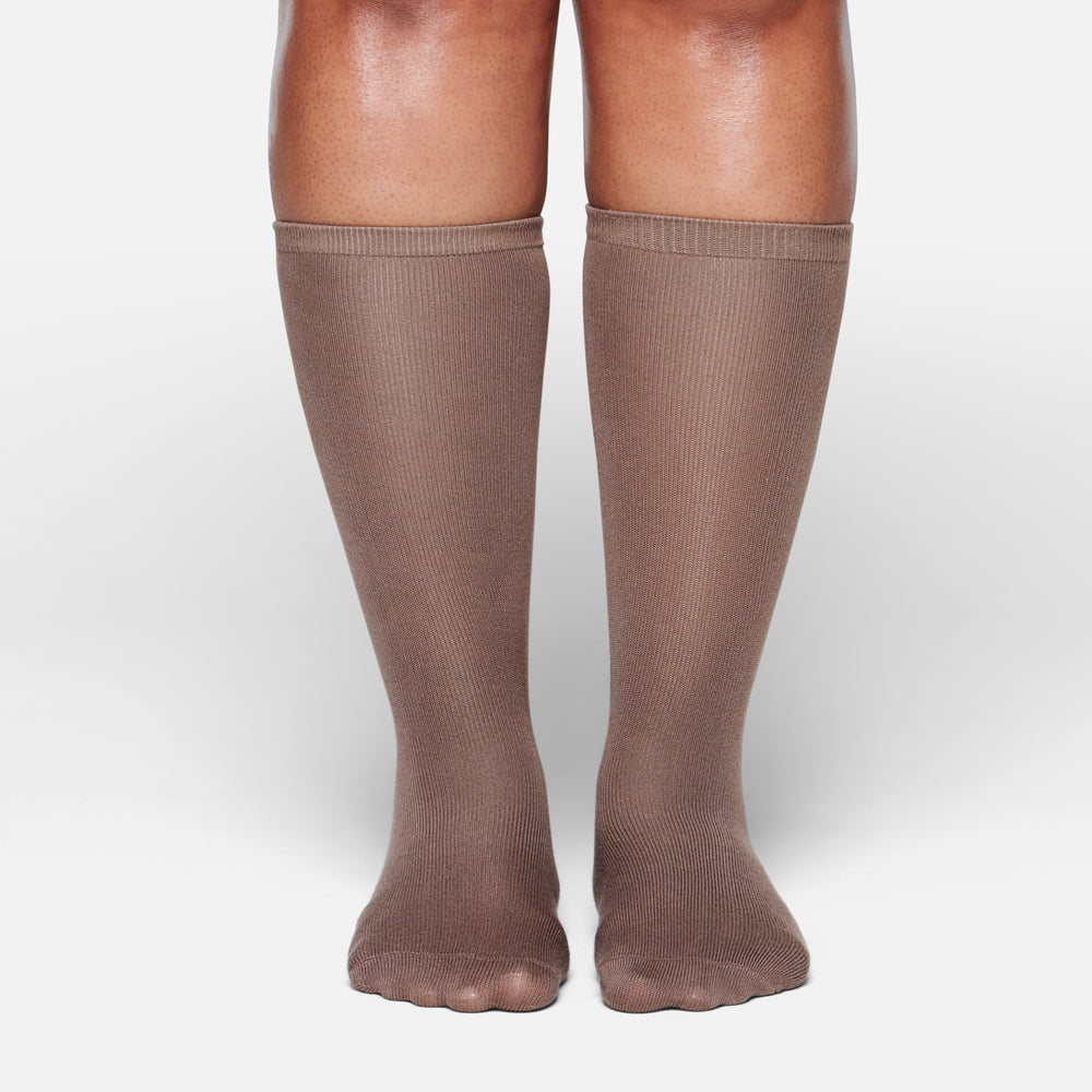Chaussettes Skims EVERYDAY MID CALF Marron | 036QKVPZT