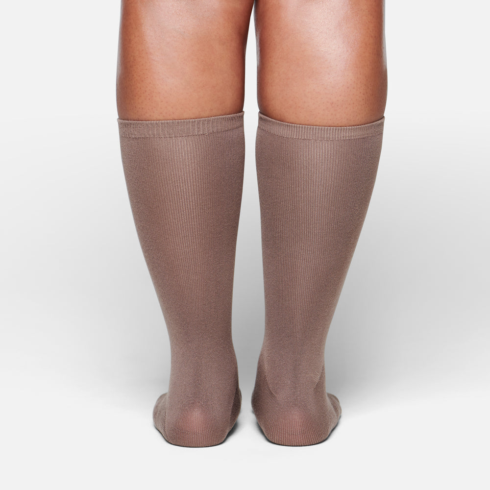 Chaussettes Skims EVERYDAY MID CALF Marron | 036QKVPZT