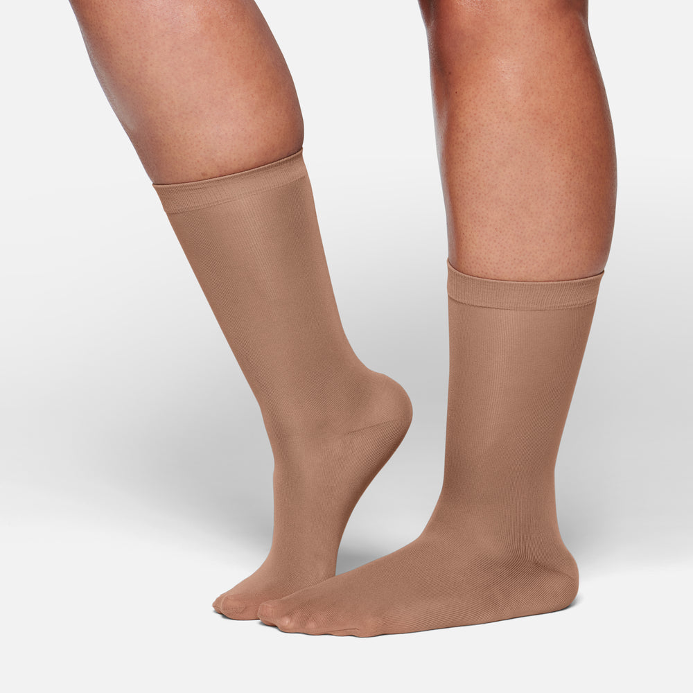 Chaussettes Skims HOSIERY CREW Abricot | 045YFKTPD
