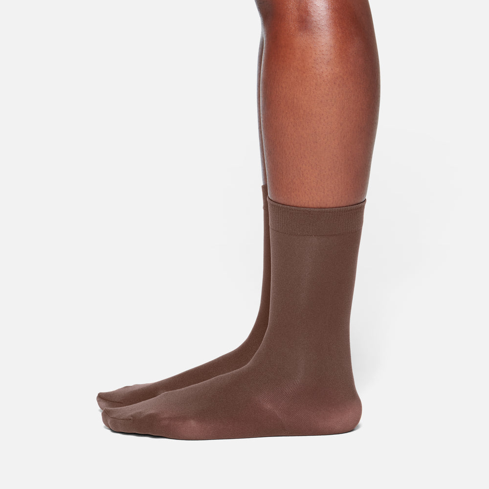 Chaussettes Skims HOSIERY CREW Chocolat | 201GYVRFE