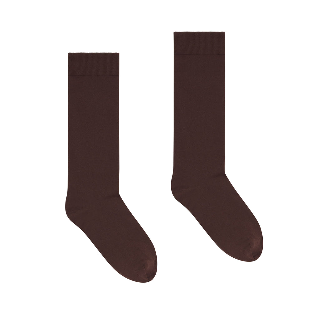 Chaussettes Skims HOSIERY CREW Chocolat | 201GYVRFE