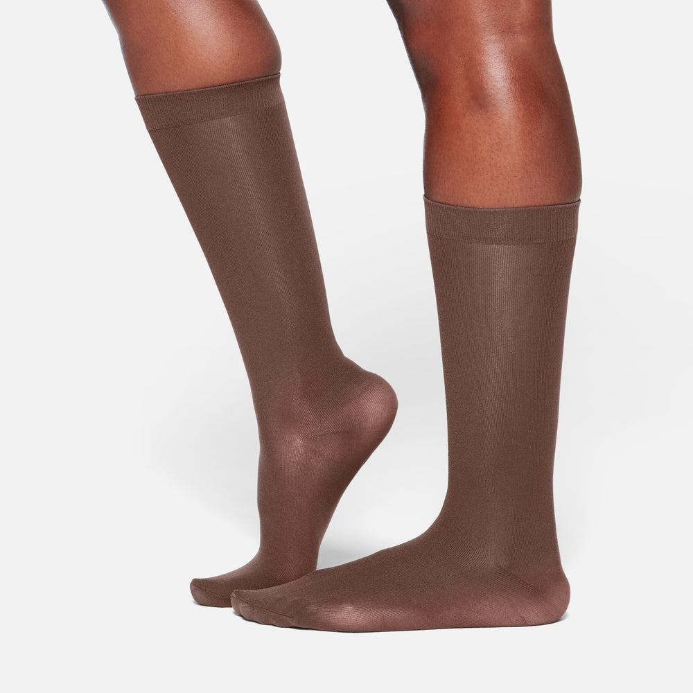 Chaussettes Skims HOSIERY MID CALF Chocolat | 604OFBQHP