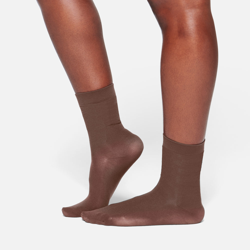 Chaussettes Skims HOSIERY MID CALF Chocolat | 604OFBQHP
