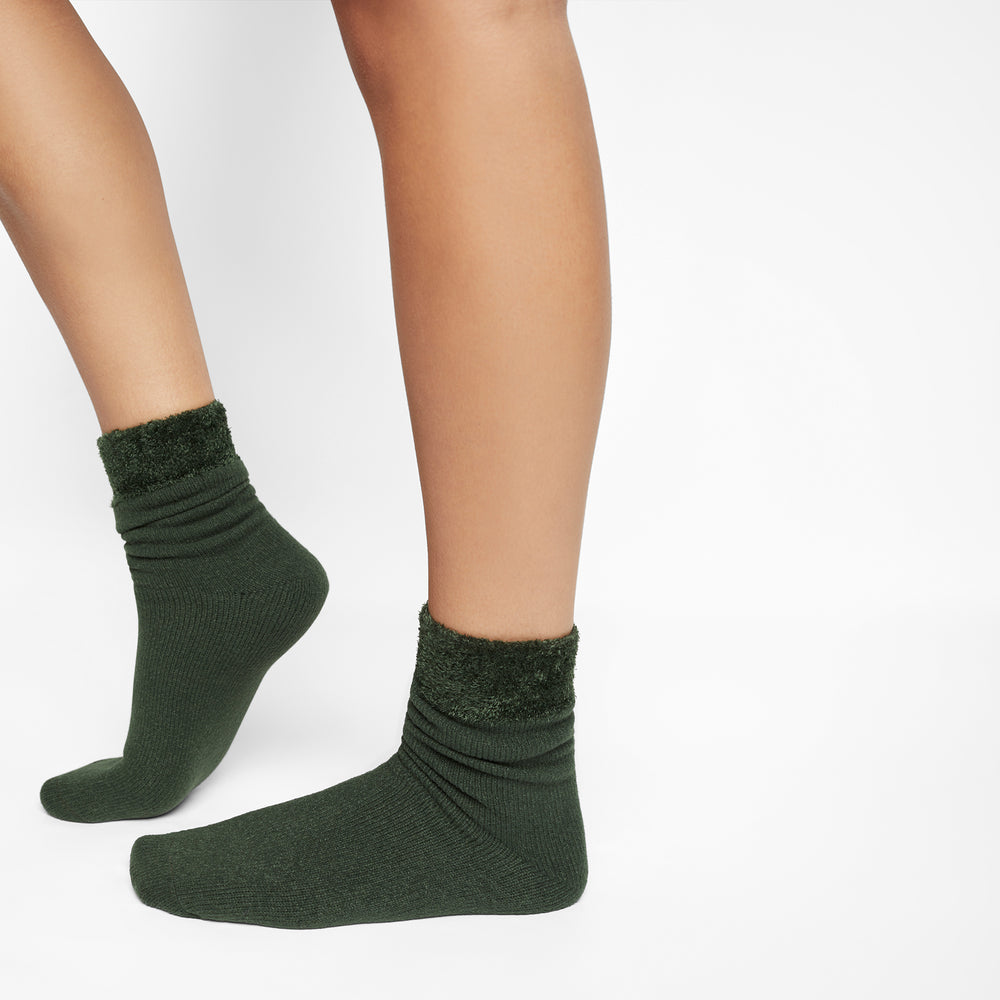 Chaussettes Skims PLUSH Vert | 405YEDBTP