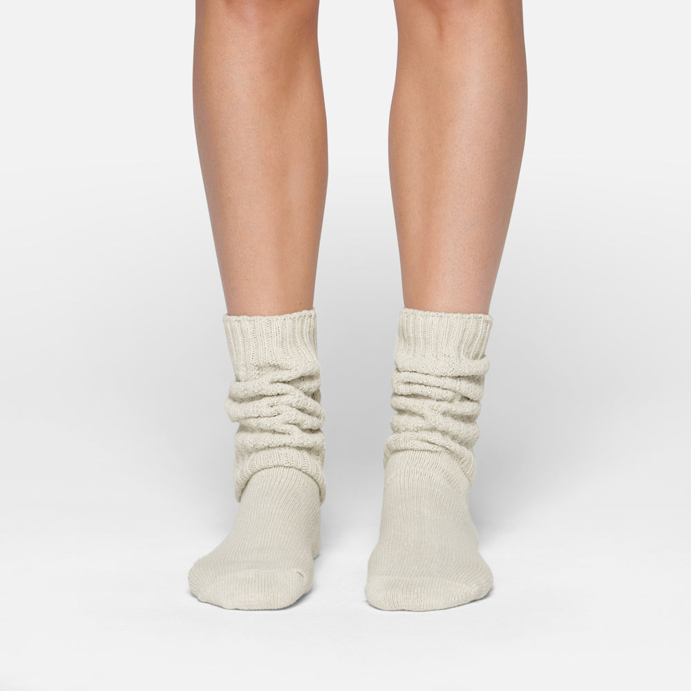 Chaussettes Skims SLOUCH Blanche | 048XJASYO