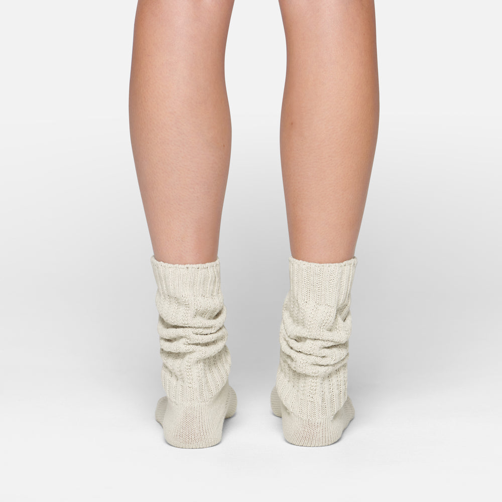 Chaussettes Skims SLOUCH Blanche | 048XJASYO