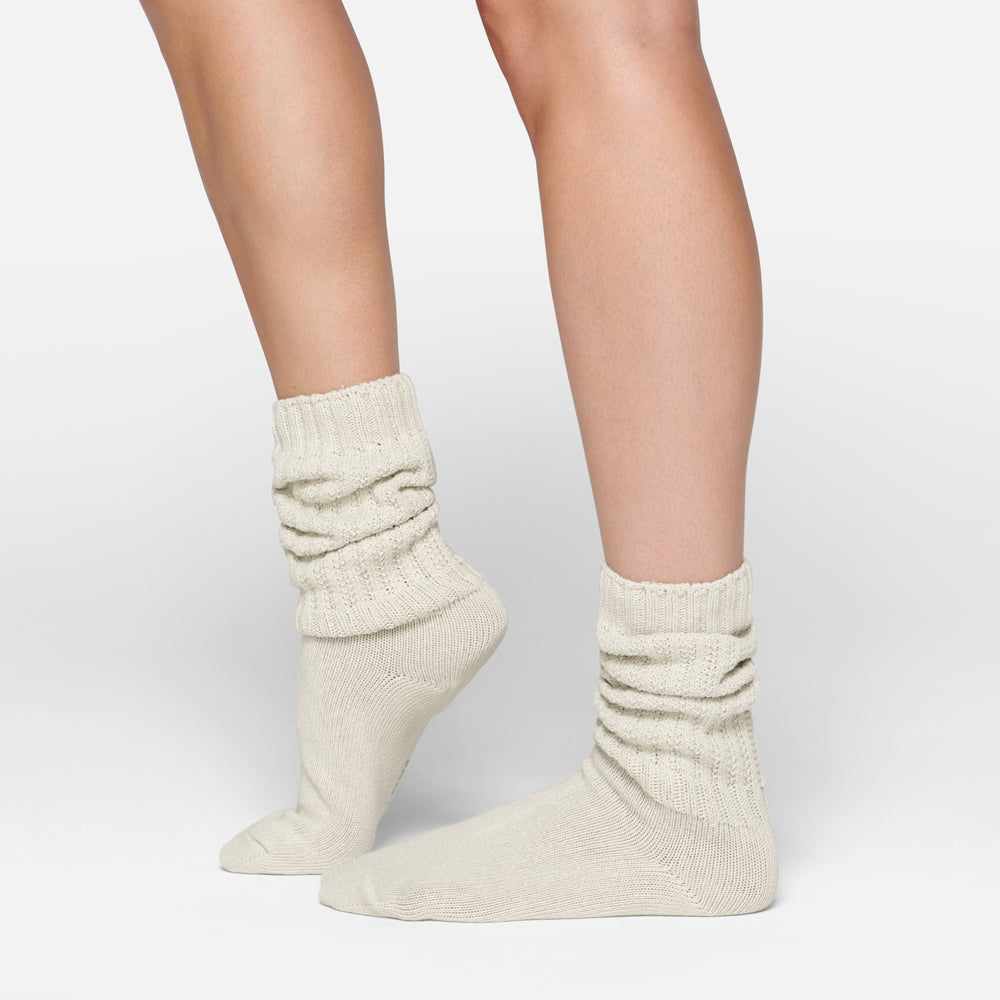 Chaussettes Skims SLOUCH Blanche | 048XJASYO
