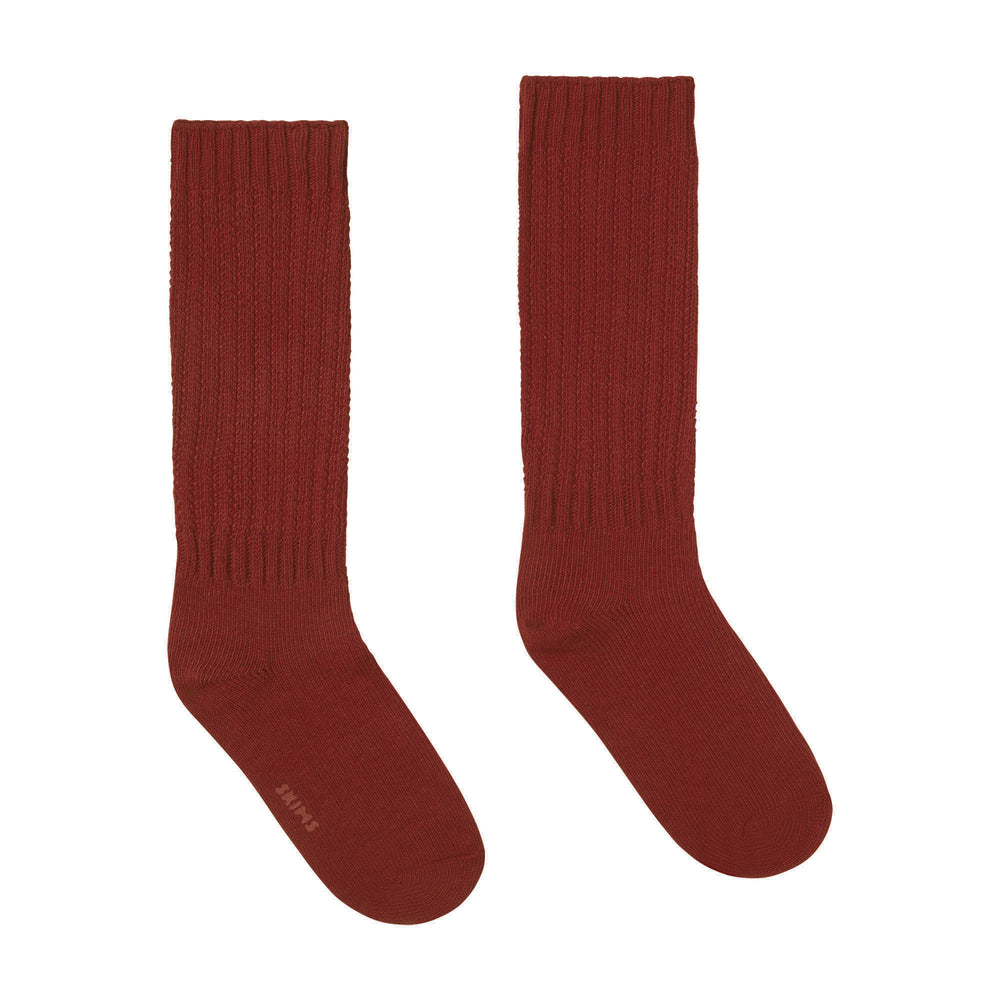 Chaussettes Skims SLOUCH Rouge Foncé | 270LKXPTY