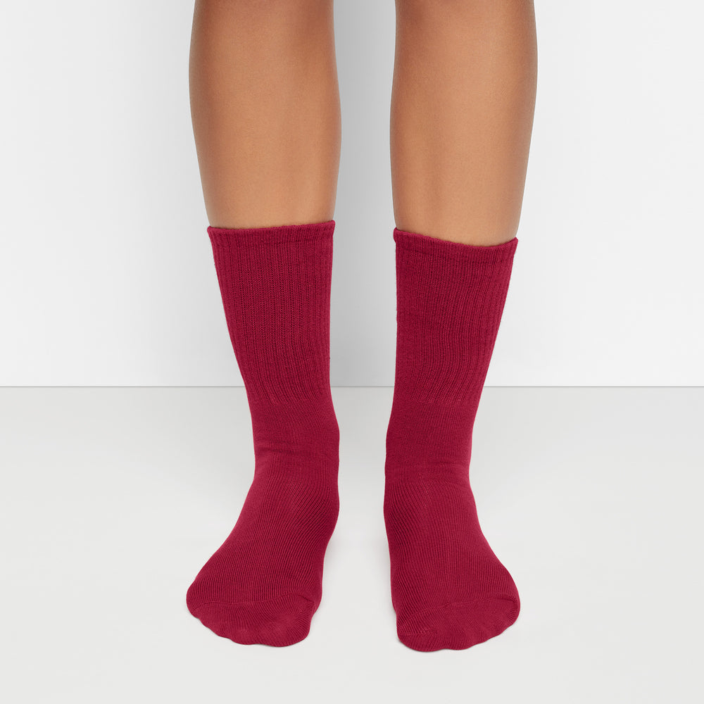 Chaussettes Skims SPORT CREW PACK Rouge Foncé Multicolore | 917NGRQEH