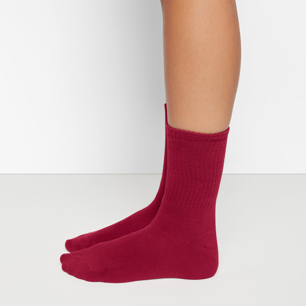 Chaussettes Skims SPORT CREW PACK Rouge Foncé Multicolore | 917NGRQEH