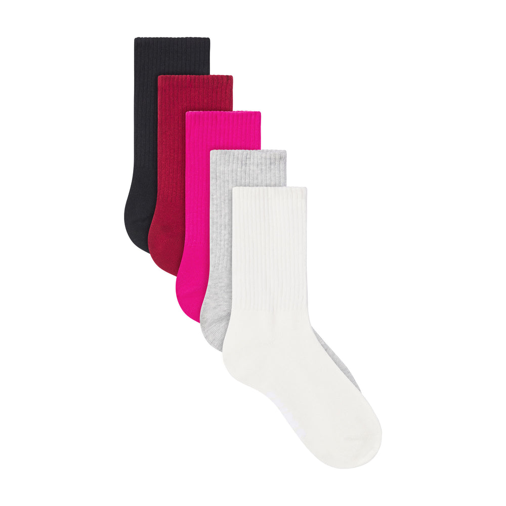 Chaussettes Skims SPORT CREW PACK Rouge Foncé Multicolore | 917NGRQEH