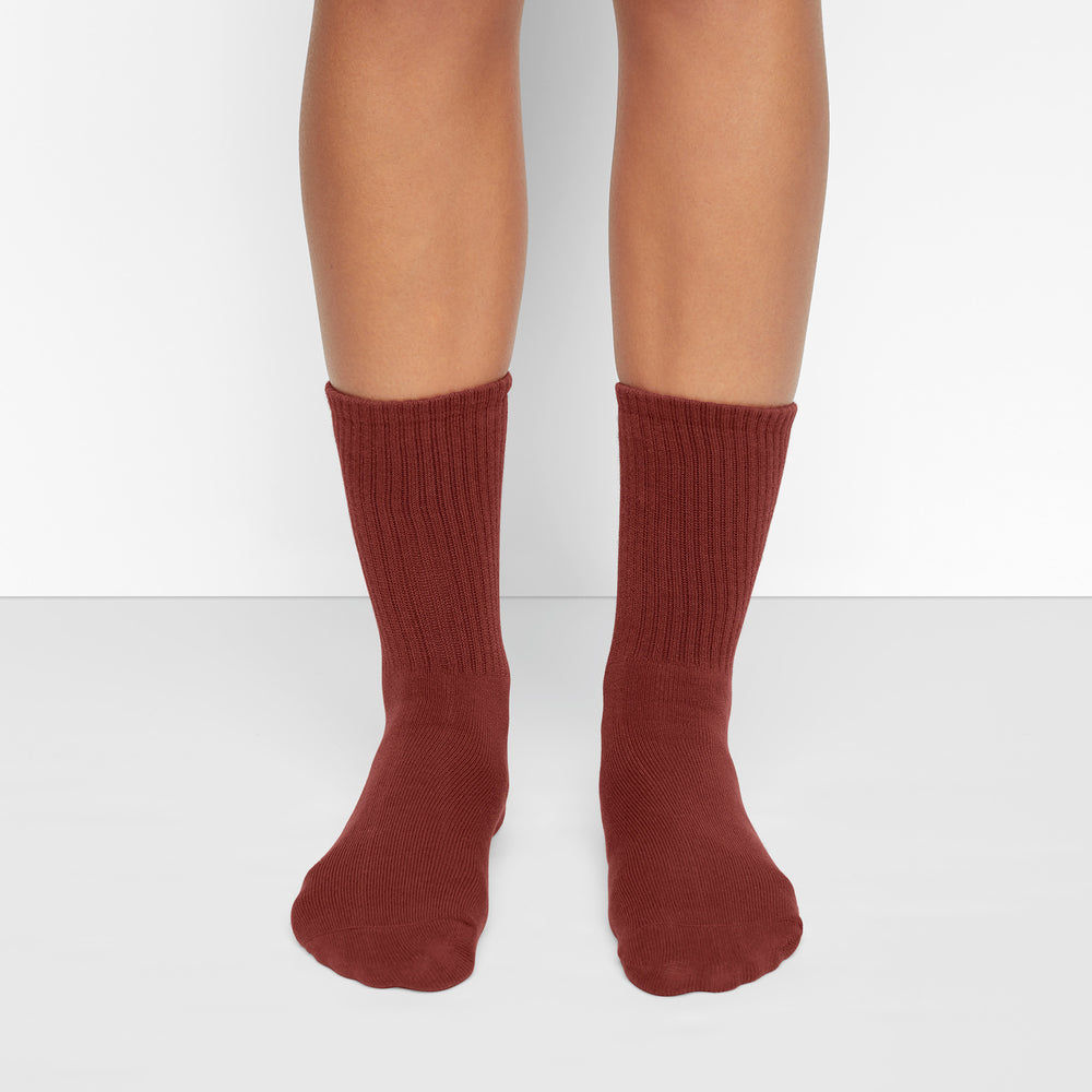 Chaussettes Skims SPORT CREW Rouge Foncé | 724WQAVJC