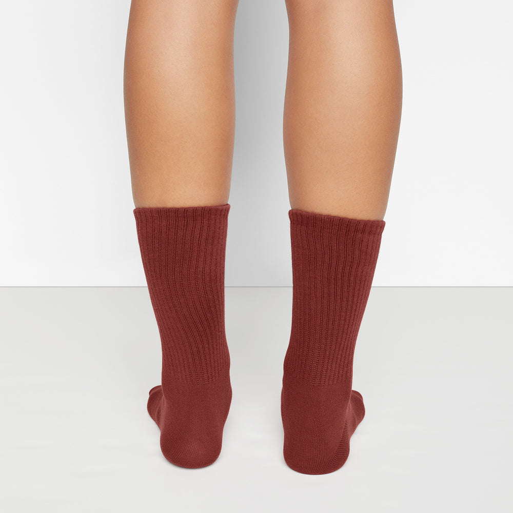 Chaussettes Skims SPORT CREW Rouge Foncé | 724WQAVJC