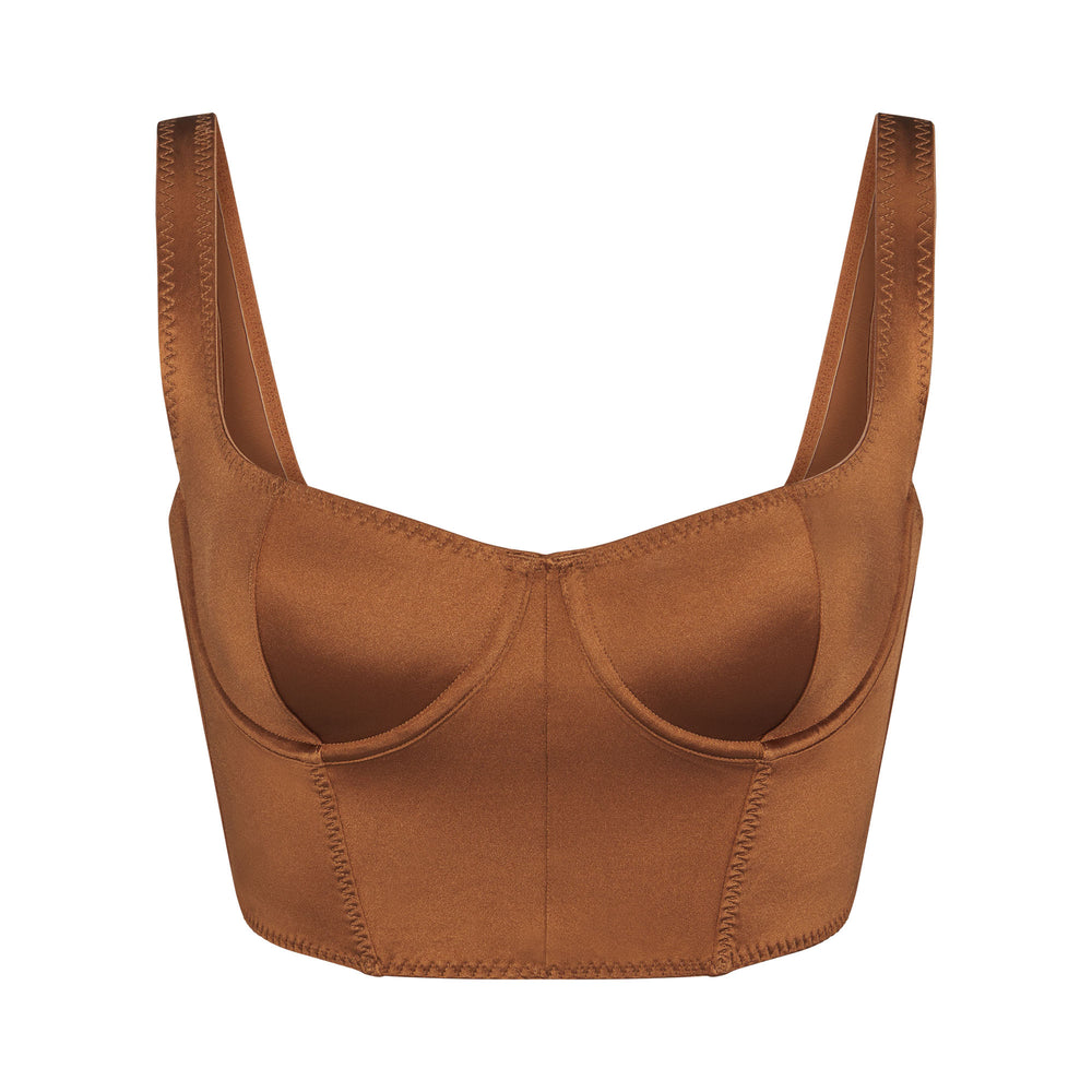 Corset Skims STRETCH SATIN Abricot | 756YWCXAZ