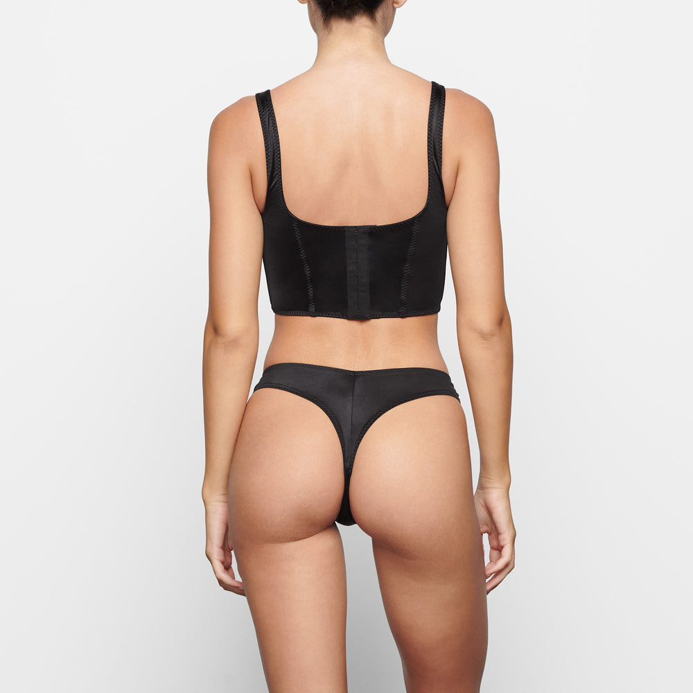 Corset Skims STRETCH SATIN Noir | 258VXUYCM