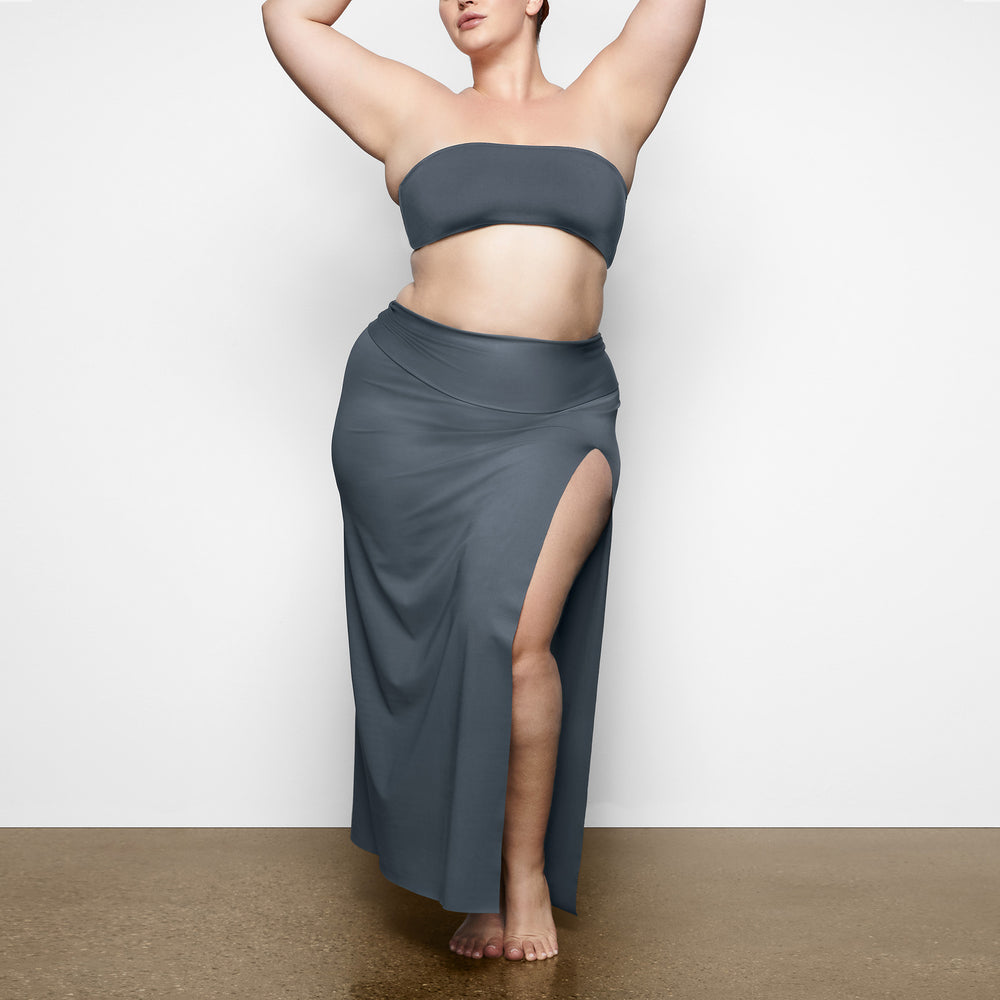 Cover Ups Skims SHAPING SWIM LONG SKIRT Grise Foncé | 459XCMUFP