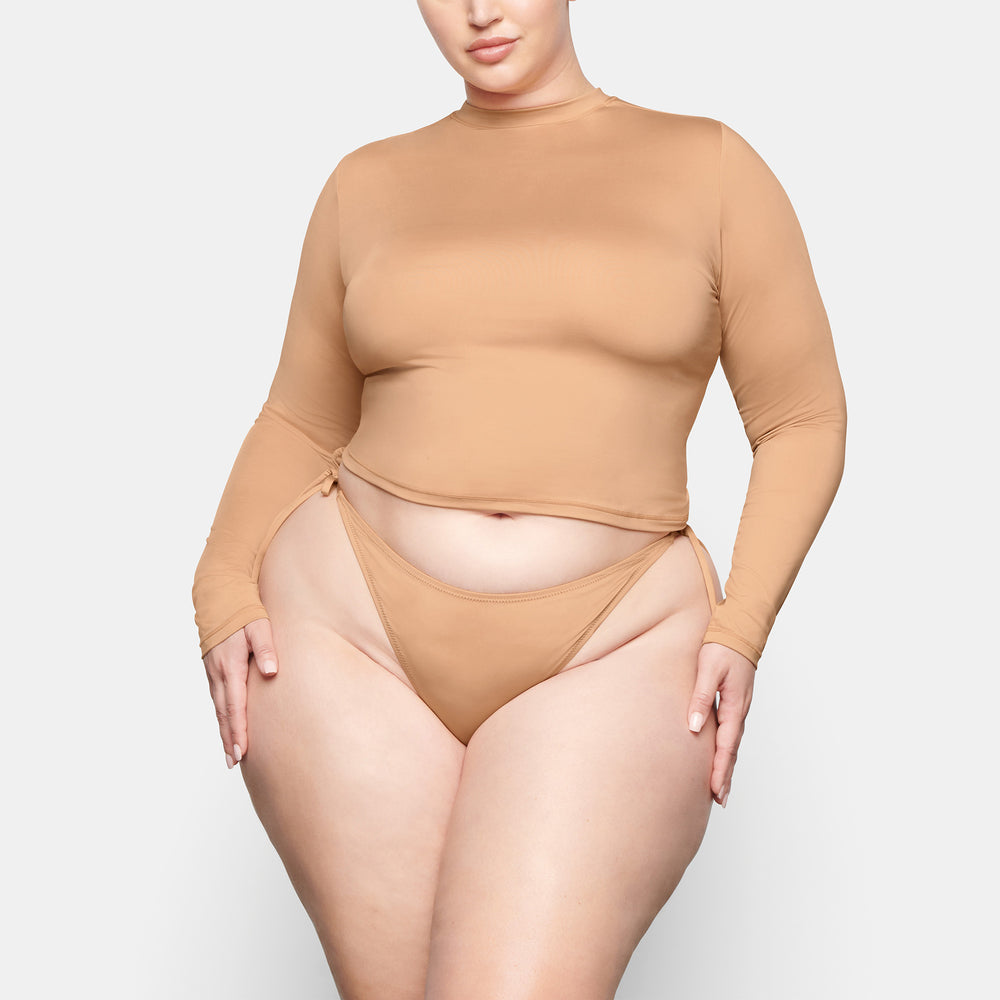 Cover Ups Skims SWIM LONG SLEEVE SHIRT Beige | 385EUHIMT