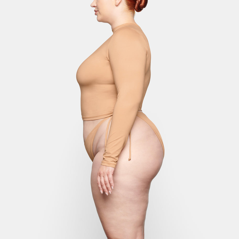 Cover Ups Skims SWIM LONG SLEEVE SHIRT Beige | 385EUHIMT